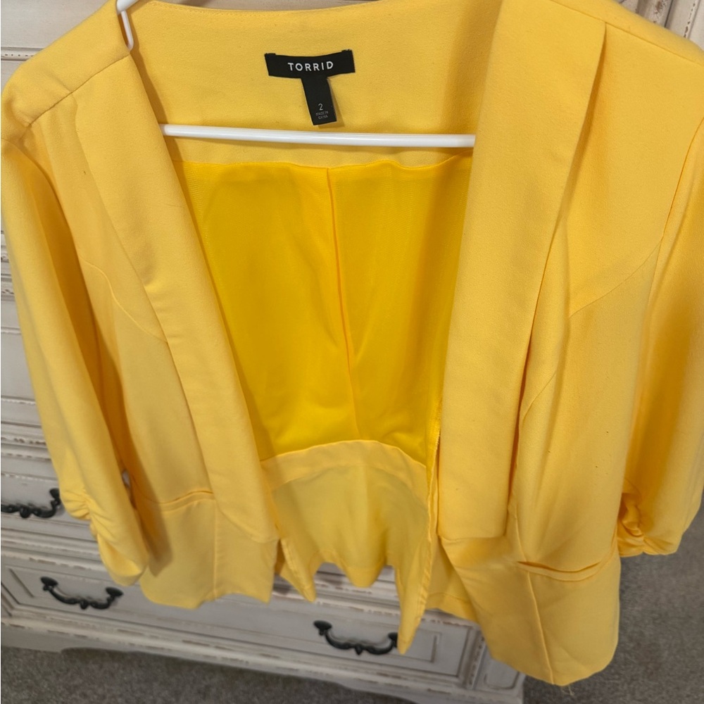 Torrid Yellow Blazer